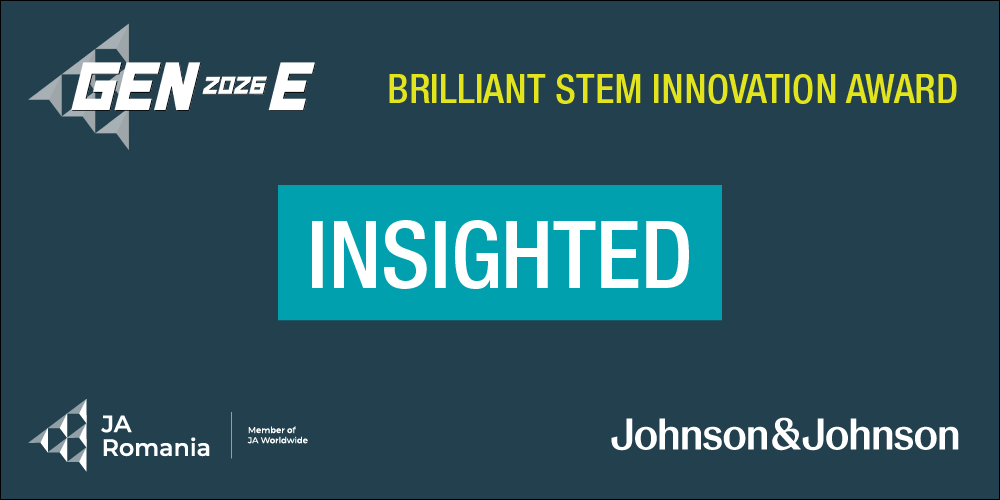 Echipa InSightEd a câștigat la Gen-E premiul J&J Brilliant STEM Innovation Award