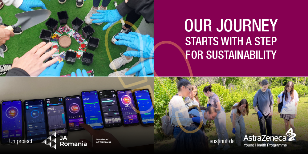 S-a încheiat a patra ediție Our journey starts with a step for sustainability, program al Junior Achievement realizat cu sprijinul AstraZeneca