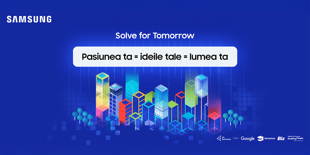 Samsung România lansează a patra ediție a competiției naționale „Solve for Tomorrow” pentru tineri pasionați, cu idei inovatoare