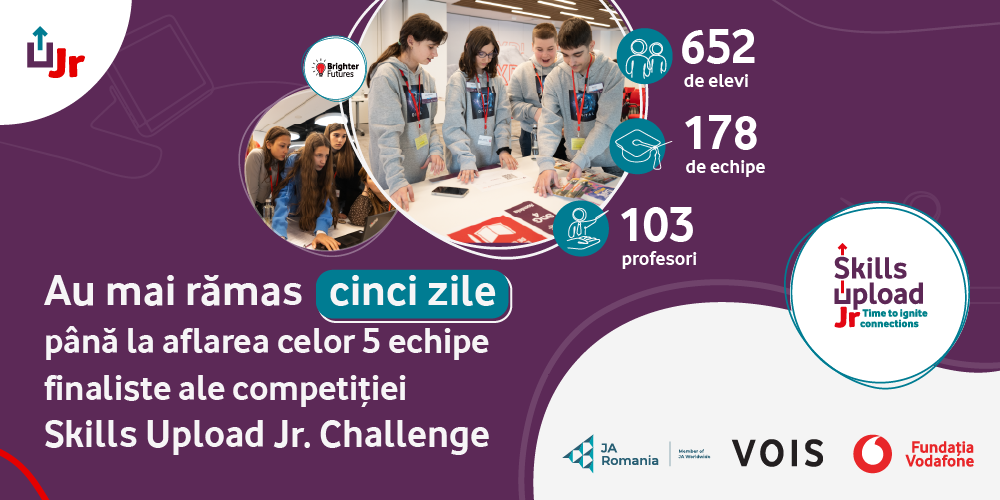 Competiția Skills Upload Jr. Challenge continuă și mai sunt doar cinci zile până la aflarea finaliștilor!
